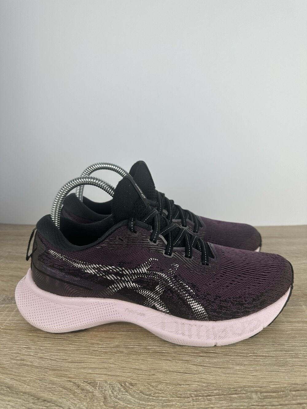 ASICS Gel Nimbus Lite Womens US 8 Running Athletic Sneakers Black Purple